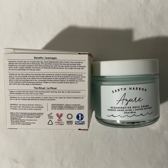 🌊NIB🌊 EARTH HARBOR Azure Regenerative Neck Creme 2oz - Picture 5 of 9